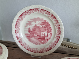 Boerenhoeve Rood Societe Ceramiqe compleet Eetservies 8-pers.