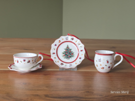 Villeroy en Boch decor Christmas Toys Delight set 3x kerstboomhanger bordje