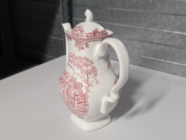 Engels rood Myott's Country Life Koffiepot 21,5 cm