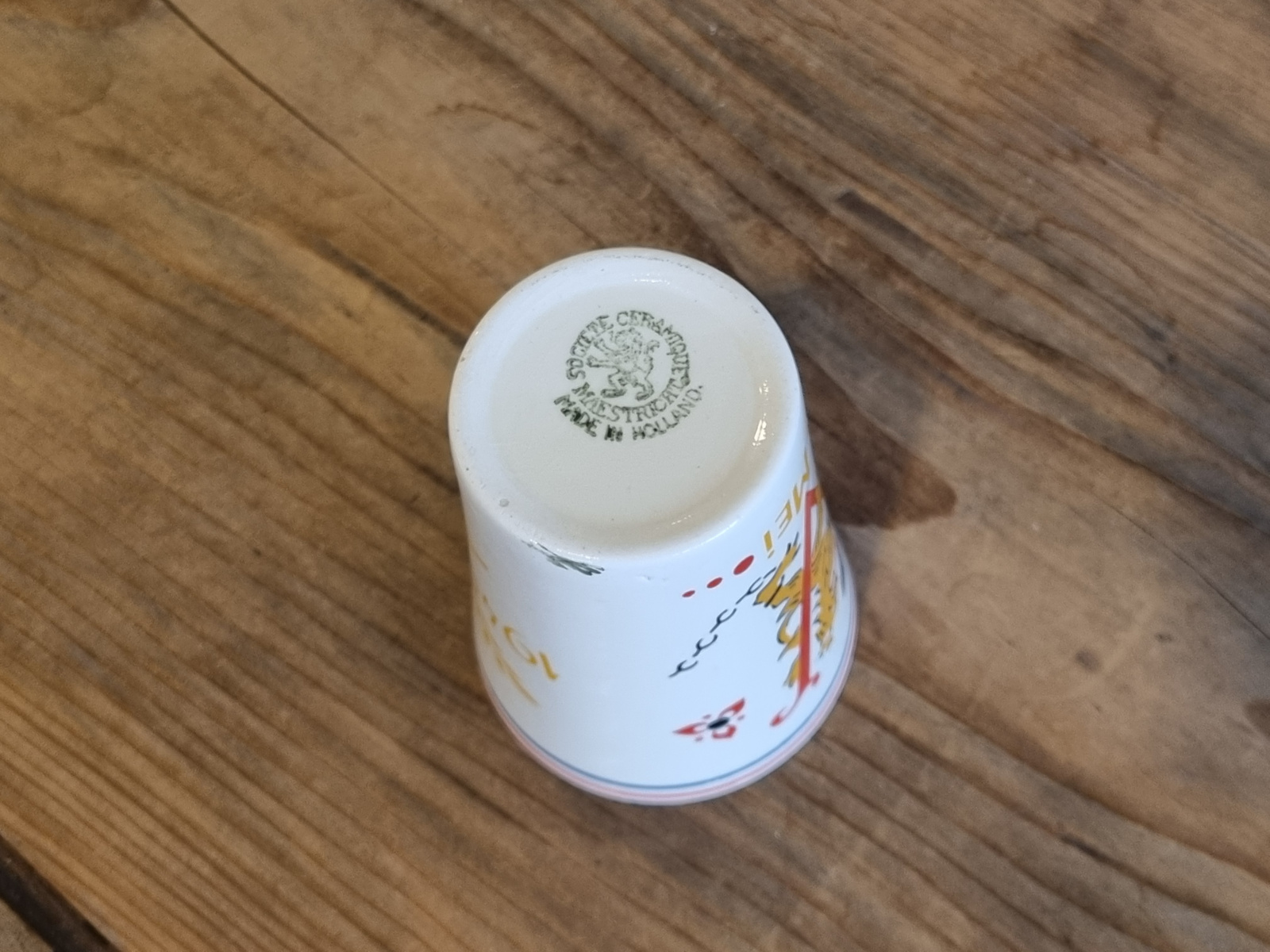 Societe Ceramique Beker Mok 10 jaar Bevrijding 1945 -1955