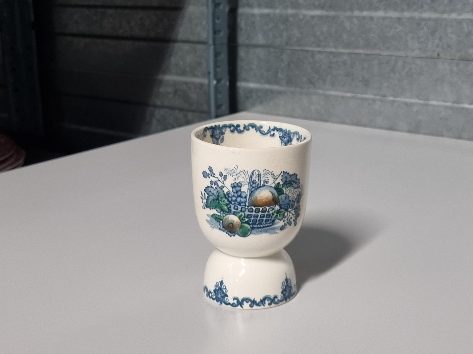 Engels Mason's Fruit Basket grote Eierdop met haarlijn (zeldzaam) 9,5 cm