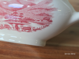 Engels rood English Ironstone Tableware EIT sauskom met oor (Rydol Water)