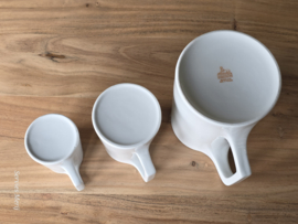 Vintage oud Regout Royal Sphinx set 3x Kan Waterkan (hoekig oor)