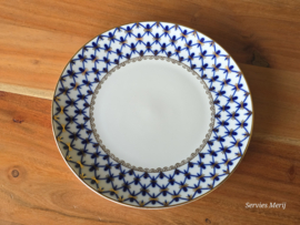Lomonosov blauw Cobalt ontbijtbordje 20 cm
