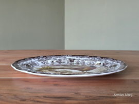 Engels Palissy Game Series grote ovale schaal 36 cm (afbeelding fazant)