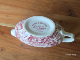 Engels rood Hostess Tableware Olde Country Castles sauskom