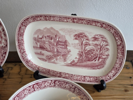 Regout Castillo Old England rood compleet Eetservies 8-pers.