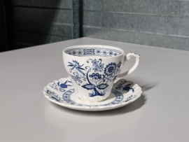 Engels blauw Meakin Blue Nordic Kop en schotel