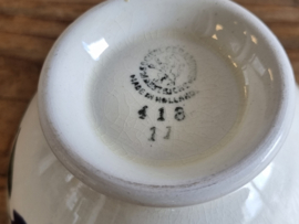 Boerenbont 418 Societe Ceramique Kommetje op voet 10 cm