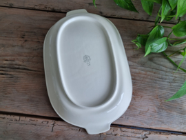 Boerenbont 418 Societe Ceramique Ovale Broodschaal (wit)