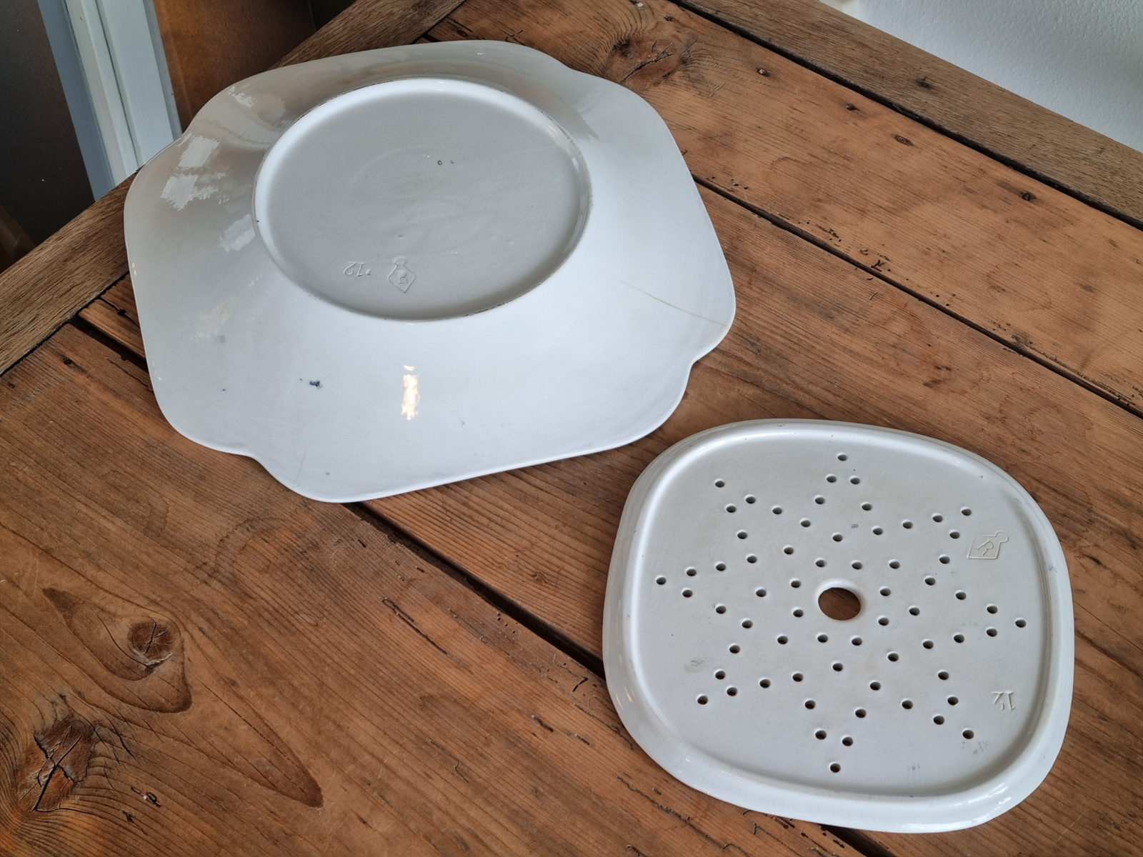 Zwiebelmuster Regout Bord met treef Visbord 35 cm