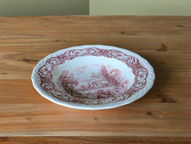 Engels rood Grindley Scenes After Constable Diep bord 22,5 cm