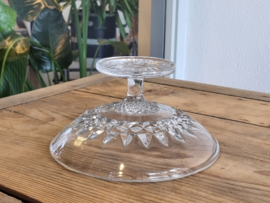 Glas Vintage Tazza op lage voet 19,5 cm