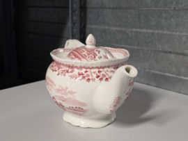 Engels rood Woods Burslem England Seaforth theepot 12 cm