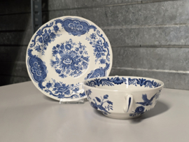 Engels Ridgway Windsor blauw soepkom met schotel