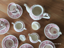 Villeroy en Boch Burgenland rood koffieservies 10 personen