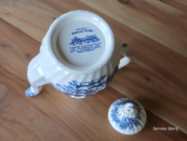 Engels blauw Myott Royal Mail Postkoets koffiepot