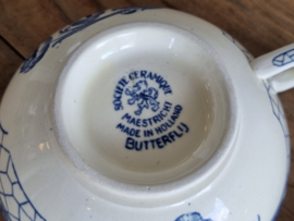 Societe Ceramique Butterflij kop en schotel