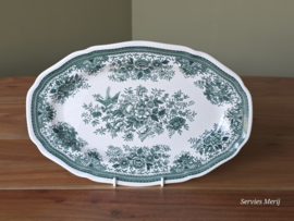 Villeroy en Boch Fasan groen ovale schaal 32 cm