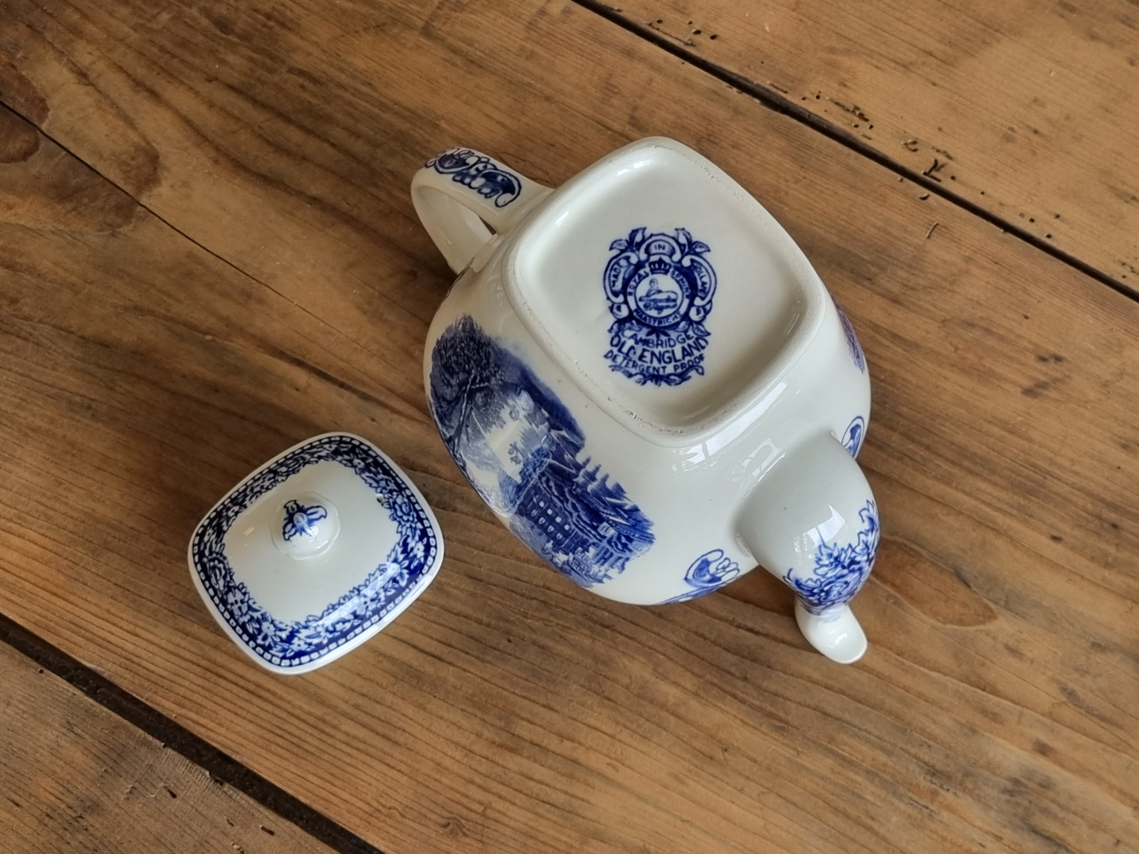 Regout Castillo Old England blauw Koffiepot 1,3 liter