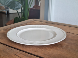 Wedgwood Windsor groot bord met parelrand en ribbel 31 cm