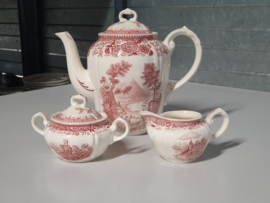 Villeroy en Boch Burgenland rood Koffiestel Theestel