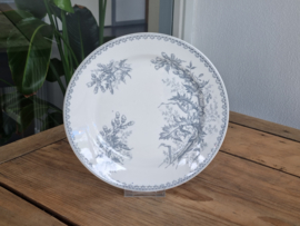 Societe Ceramique decor Chardon grijs Dinerbord 23 cm