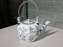 Zwiebelmuster Huttensteinach Chocoladeketel met zilveren greep