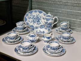 Engels Ridgway Windsor blauw Ontbijtservies 8-pers.