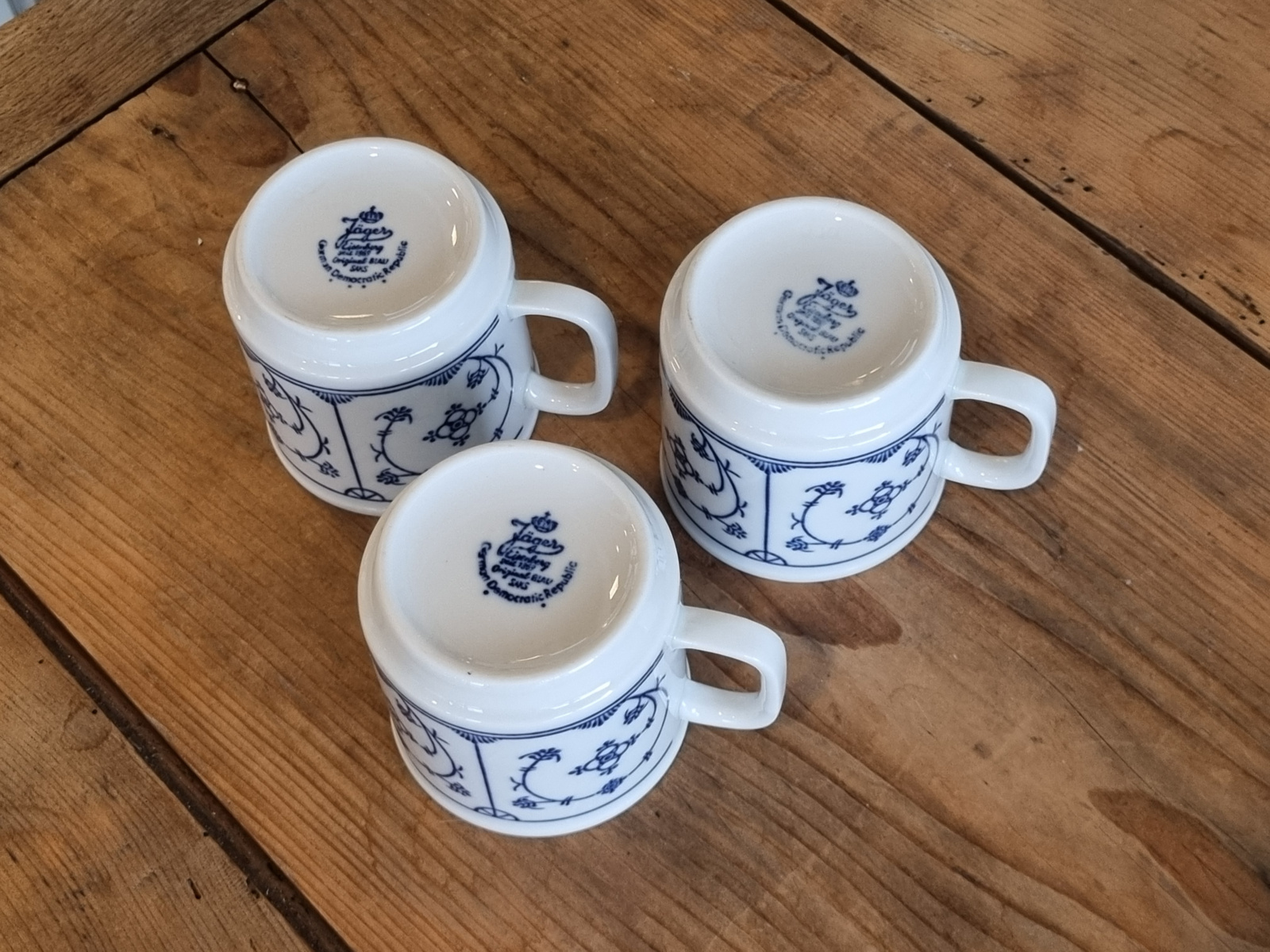 Duits Jäger Saks set 3x Mok stapelbaar