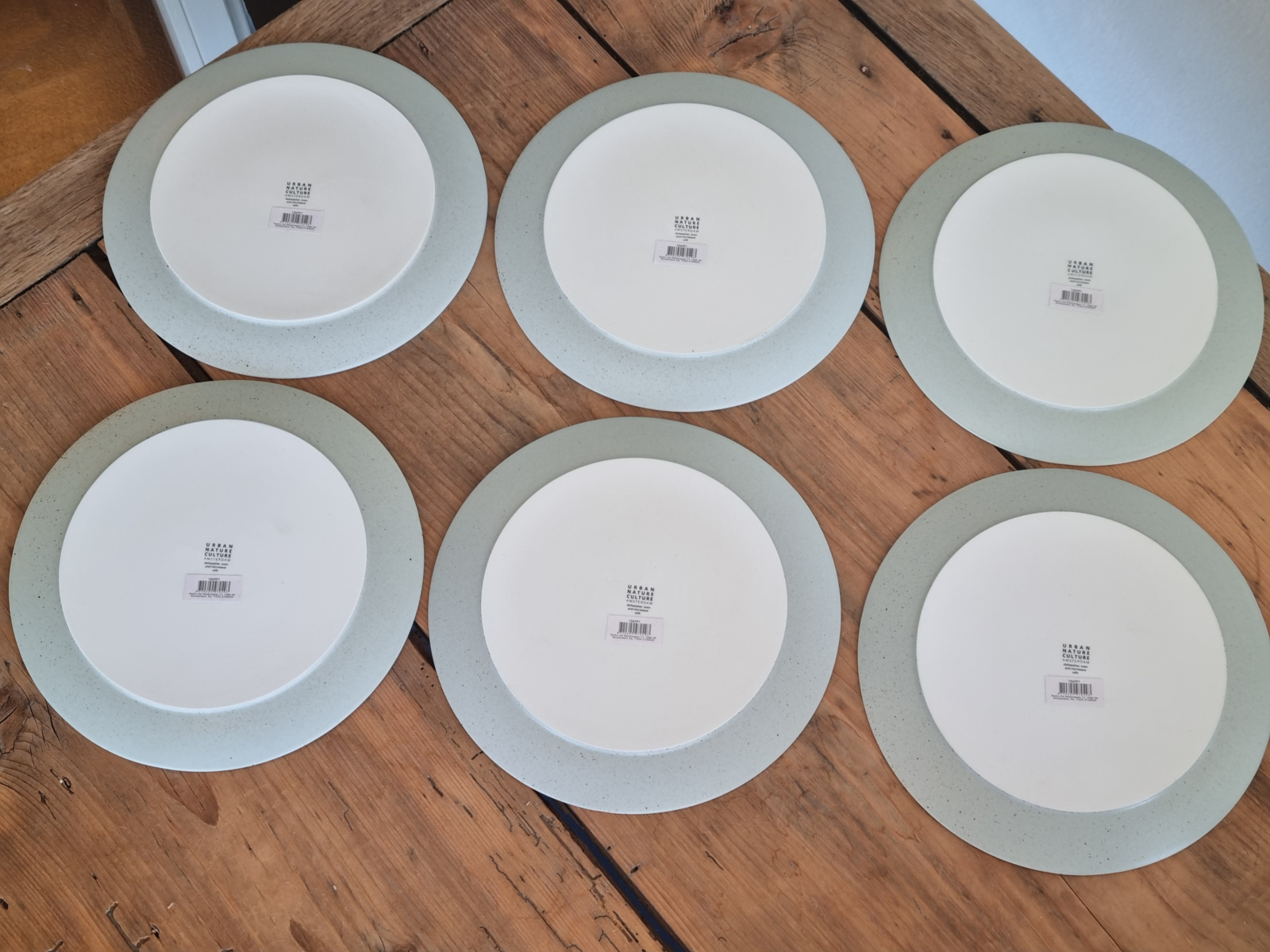 Urban Nature Culture Amsterdam Ogawa sea foam SET 6x breakfast plate 22,5 cm