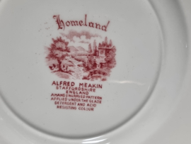 Engels rood Alfred Meakin Homeland Ontbijtbordje 20 cm