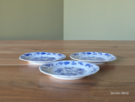 Zwiebelmuster Regout set 3x bordje 12,5 cm