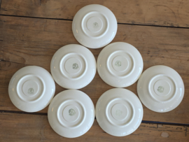 Societe Ceramique decor Art Deco set 7x Thee kop en schotel