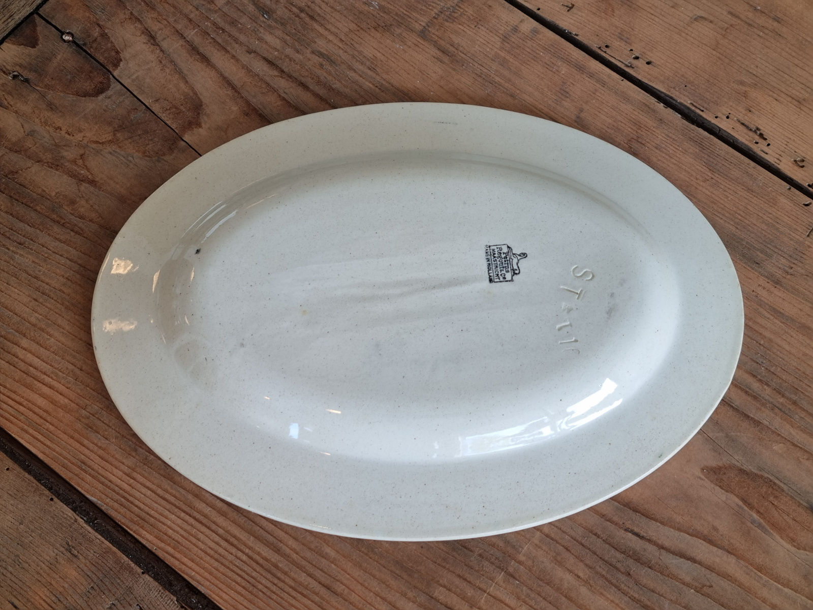 Apart Boerenbont Petrus Regout ovale schaal 29 cm