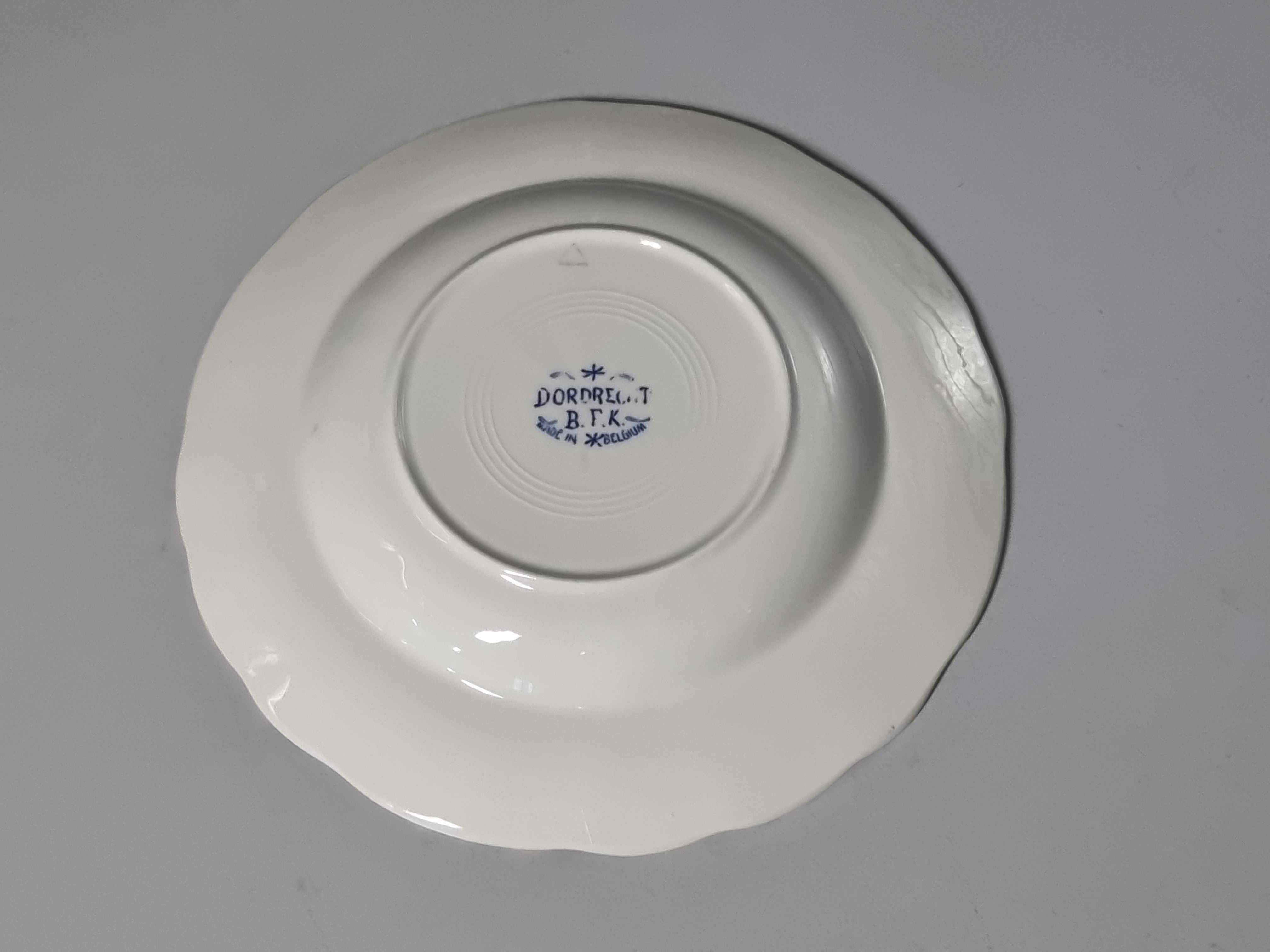 Boch BFK decor Dordrecht blauw diep pasta curry bord 25,5 cm