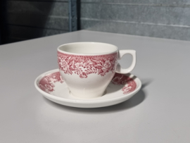 Villeroy en Boch Balmoral rood kop en schotel