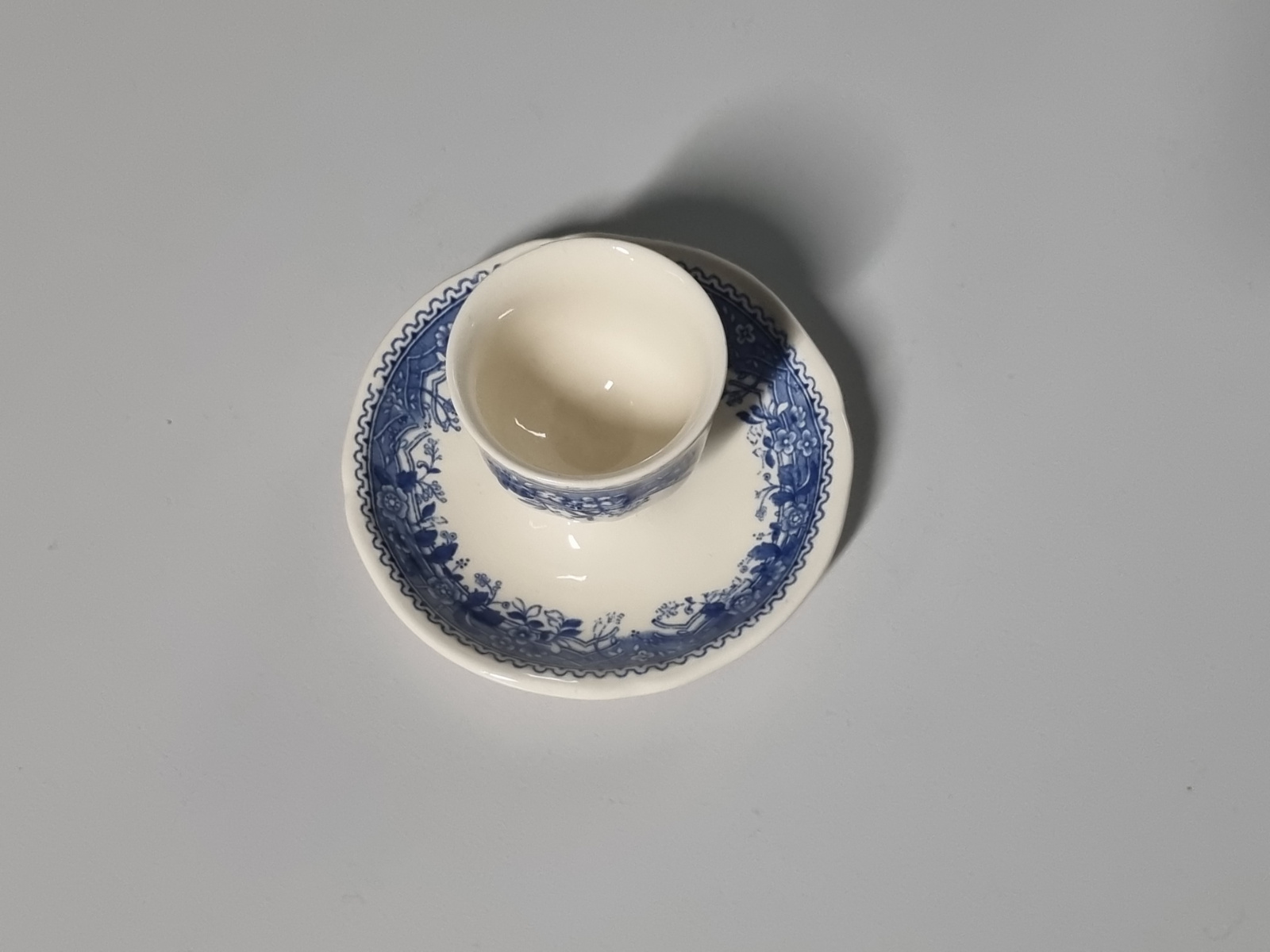 Villeroy en Boch Burgenland blauw Eierdopje op vaste voet (apart model)