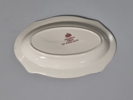 Engels rood Johnson Bros Old Britain Castles Serveerschaaltje 20 cm (rechthoek)