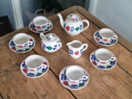 Oud Boerenbont Societe Ceramique 483a Theeservies 6-pers.