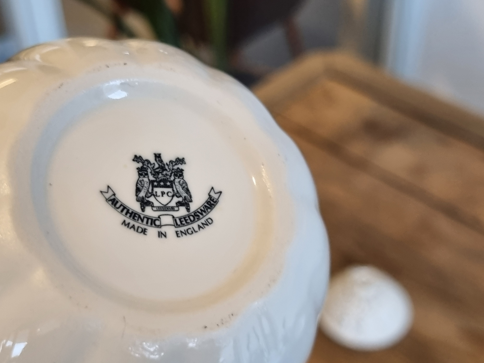 Authentic Leeds Pottery Doosje met roosje deksel (rond) klein
