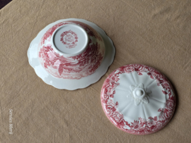 Engels rood Ridgway Woburn dekschaal terrine