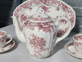 Villeroy en Boch Valeria rood Koffieservies 6 persoons