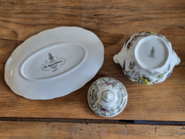 Engels Royal Doulton Ridgway Windsor gekleurd Theeservies 10-pers.