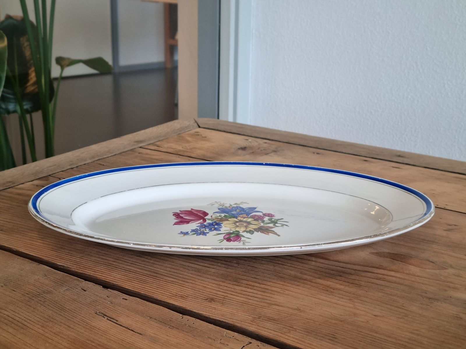 Sarreguemines decor Dolly ovale schaal 36,5 cm