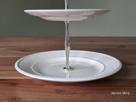 Wedgwood Edme Etagere 2-laags zilverkleurig