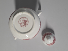 Engels rood English Ironstone Tableware River Scenes koffiepot theepot 19,5 cm