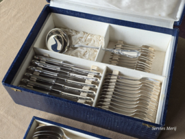 Complete bestekset 12 personen Louis XIV 73 delen
