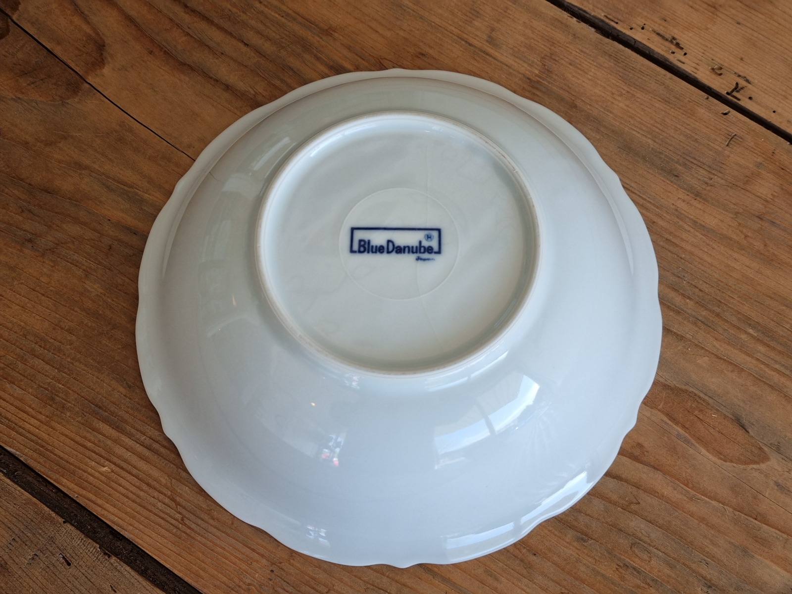 Blue Danube hoge ronde schaal 23 cm