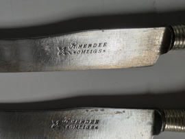 Zwiebelmuster onbekend merk set 2x Mes (1)